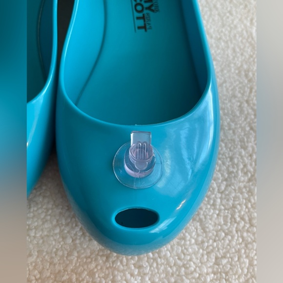 Melissa Jeremy Scott inflatable Aqua blue flats Moschino - Picture 3 of 6